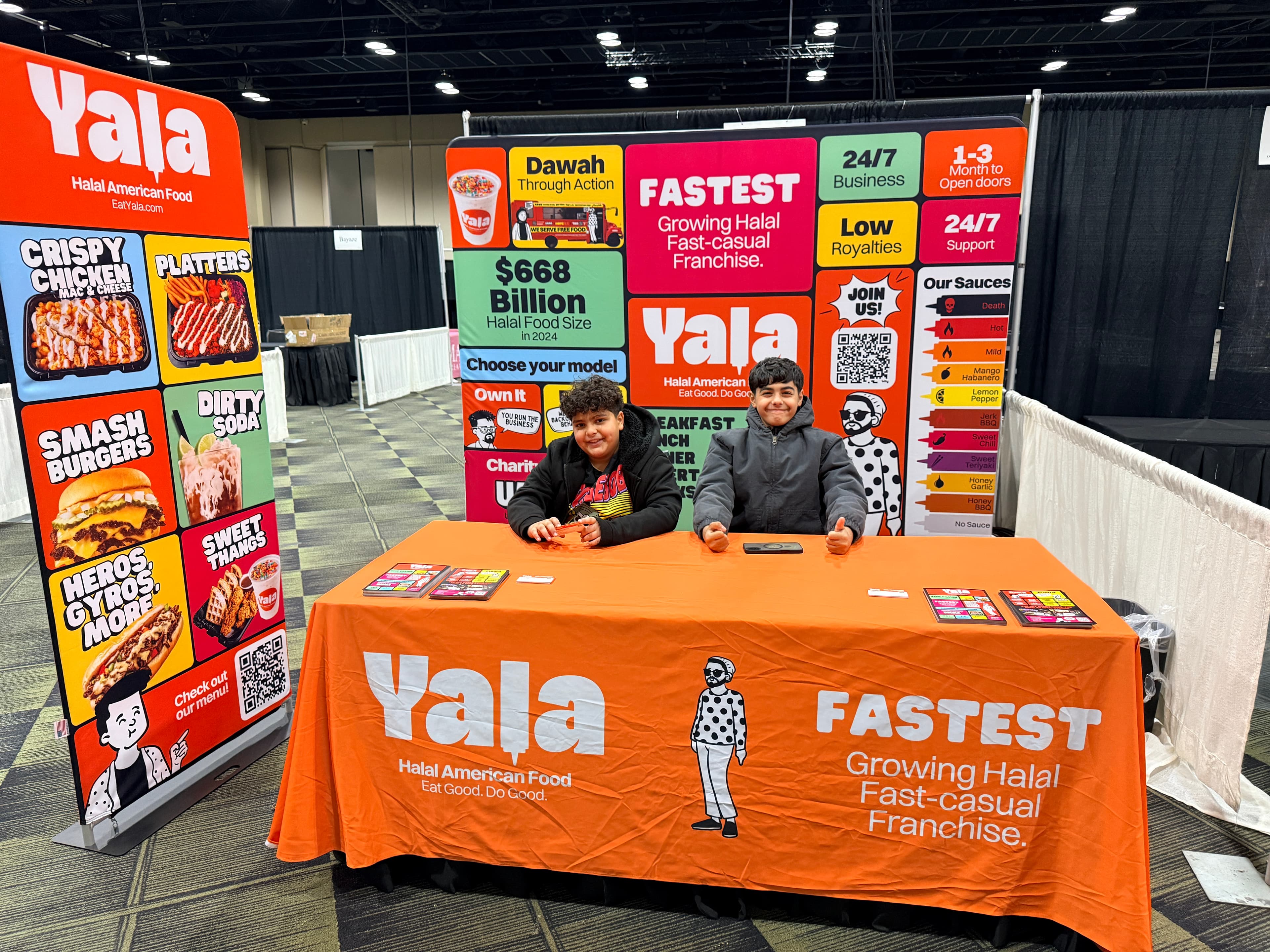 Yala franchise expo booth